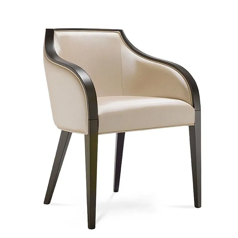 

Настраиваемая мебель, новый китайский кожаный художественный обеденный стул, скандинавский офис продаж, прием, стул для переговоров, стул для отдыха