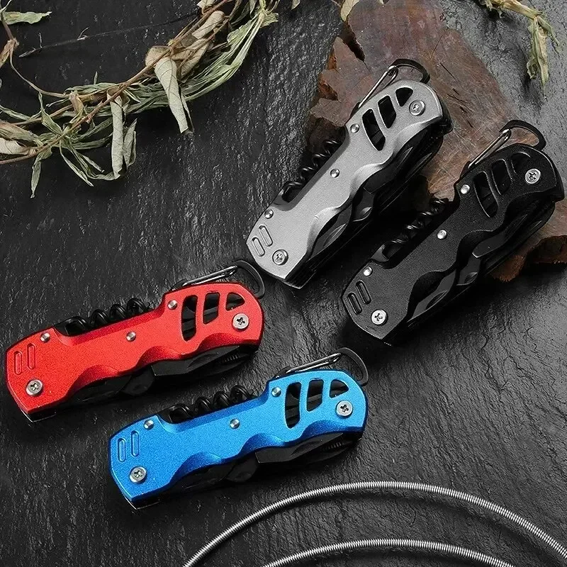 Multifunctional Folding Swiss Army Portable Stainless Steel Pocket Knife Outdoor Camping Emergency CombinationTool Survival Gear