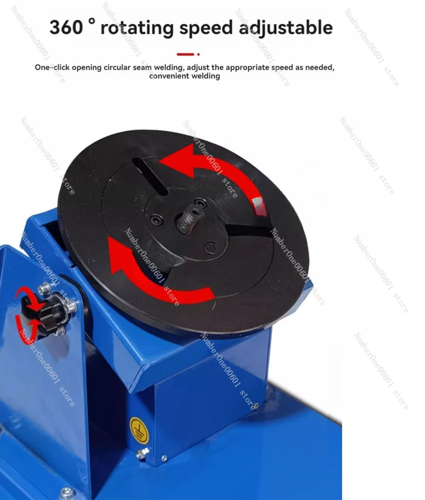 Mini Welding Positioner BWJ-10 220V Welding Turntable Rotary Welding Table Positioning Equipment