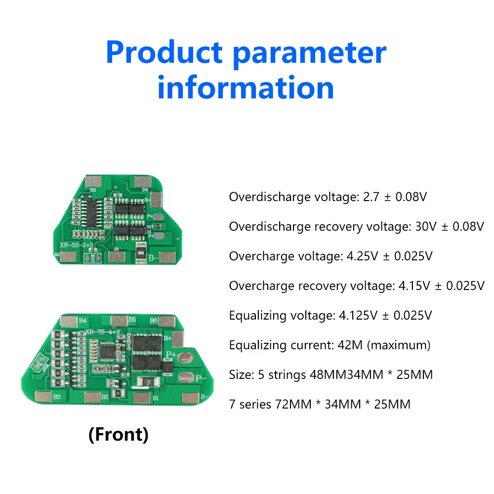 5S 7S 21V 29.4V 18650แบตเตอรี่ลิเธียมแบตเตอรี่ Overcharge Over-Discharge ป้องกัน5A 10A 5/7โทรศัพท์มือถือแพ็ค Li-Ion BMS PCM PCB