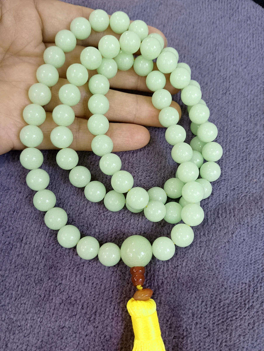 8mm Nice Penetration Dark Light Flaring Ore Mala Rosary 72 Beads Hanging Shine Tombarthite Night-luminous