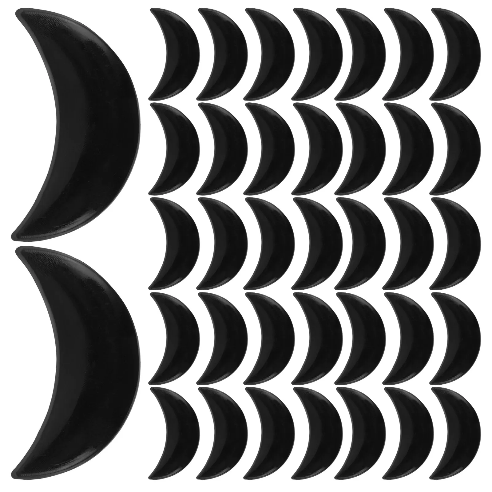 

200Pcs Artisan Components Crescent Shaped Mouth Pieces for Handcrafted Figures Reusable Plastic Elements for Crochet Craft