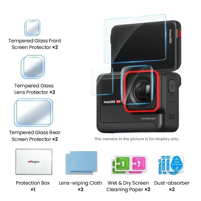 Tempered Glass Screen Protective Film 9H HD Film Protective Sports Camera Accessories For Insta360 Ace image 3