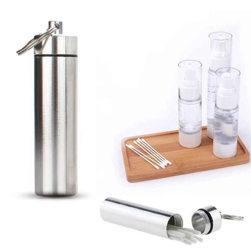 1 Piece Aluminum Alloy Portable Rustproof Stand For Toothpick Outdoor Household Travel Seal Storage Container Box Holder Case