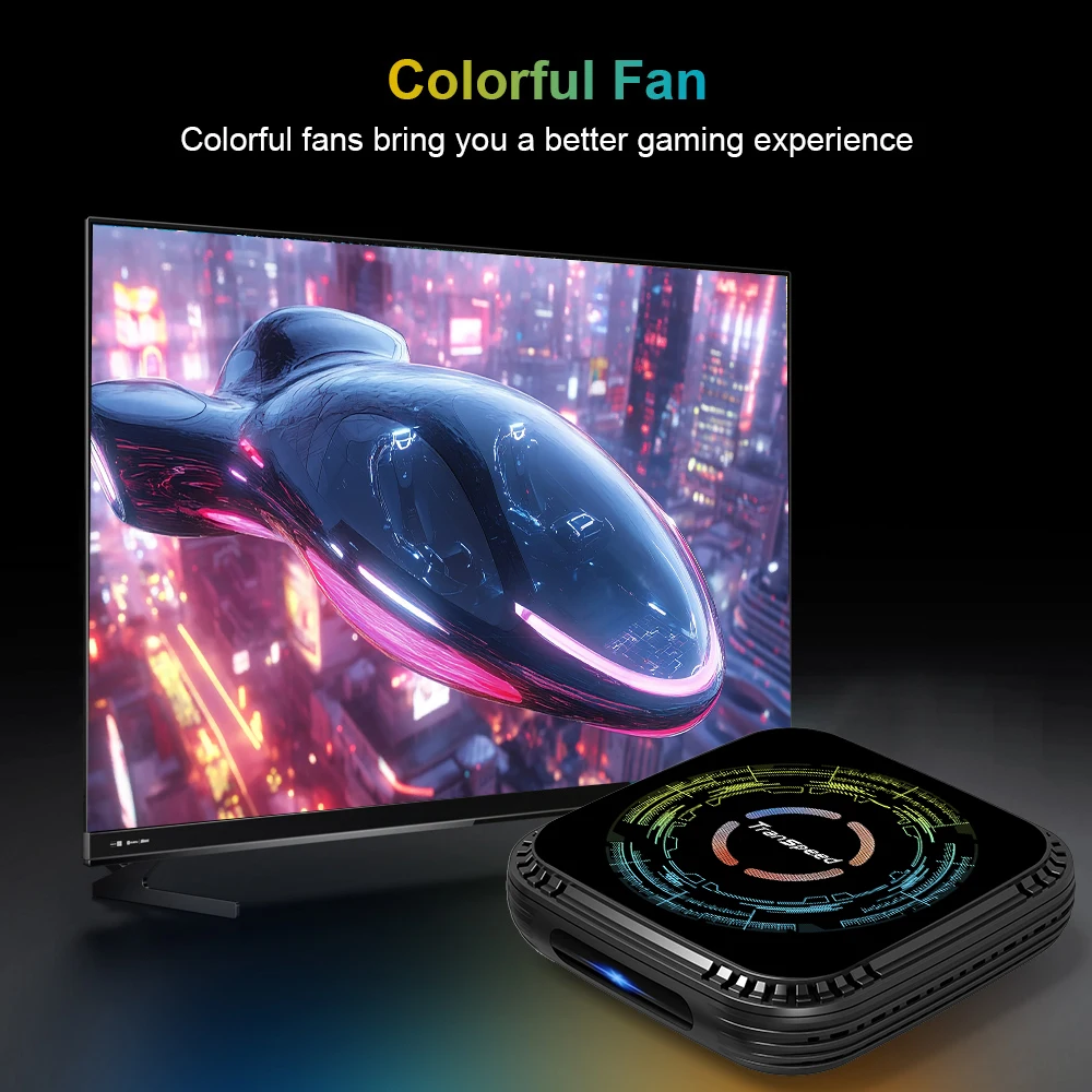 Transpeed Allwinner H728 Android 14 Voice TV Box 8K HDR10+ Dual WiFi6 BT5.0 32GB/64GB ARM Cortex-A55 ثماني النواة 4K Set Top Box