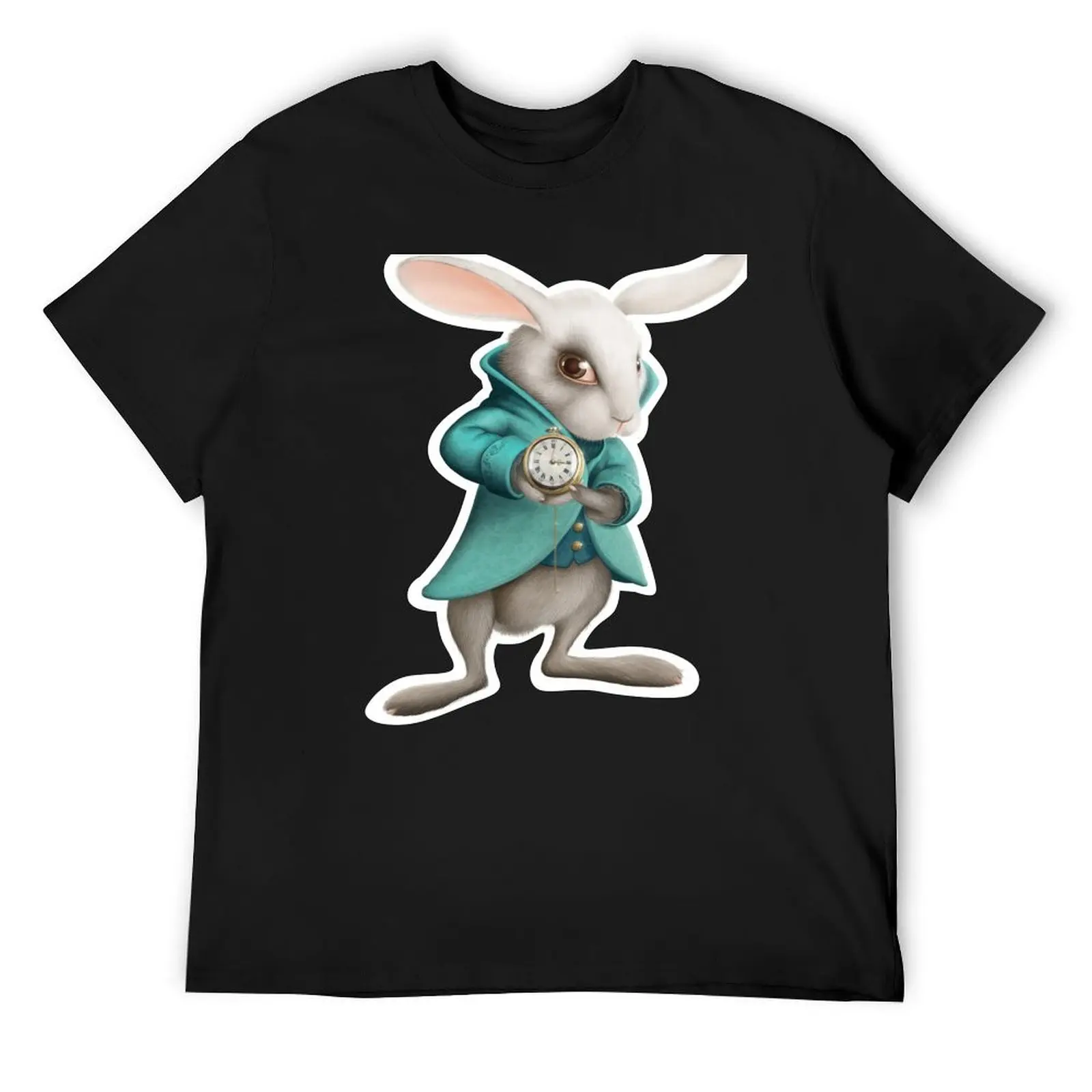 

white rabbit with clock T-Shirt