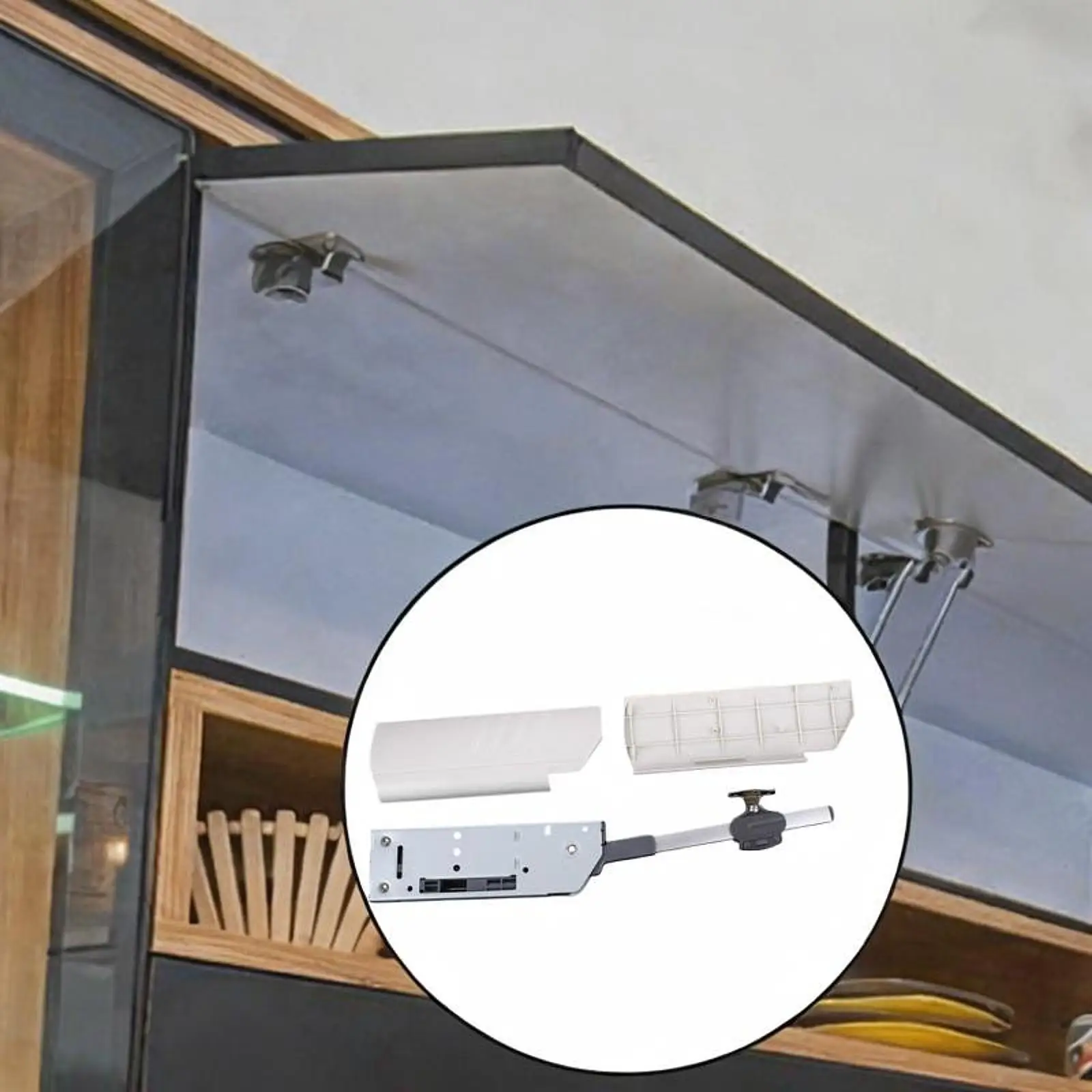 Lift Rod Support Replacement Sturdy Furniture Hardware Fitting Cabinet Door Hydraulic Rod for Repair Flip up Cabinets Kitchens