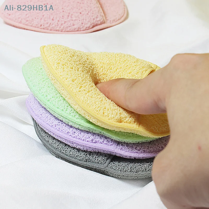 Natural Exfoliating Face Wash Cleansing Puff Flutter Sponge Deep Remover To Black Headband Cosmetic Sponges Facial Clean Tool