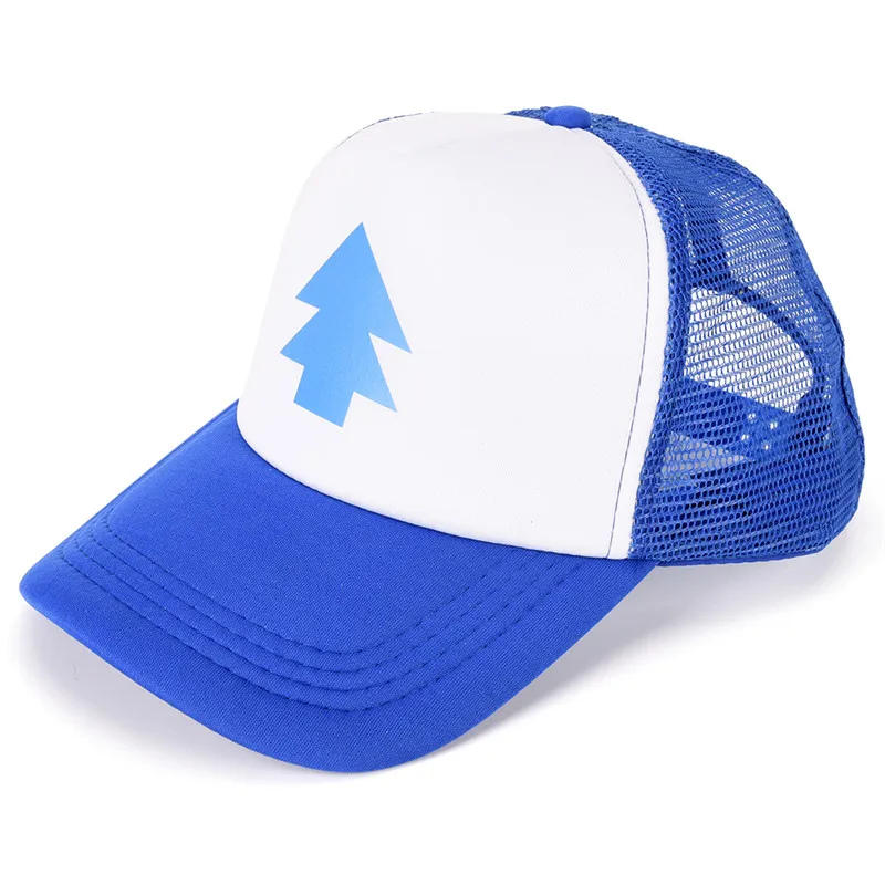 1PCS Women Men Pine Tree Dipper Gravity Fall Mesh Hat  Adjustable Trucker Baseball Cap