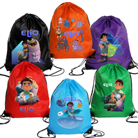 Elio Drawstring Bags Animal Large Capacity Gym Storage Backpack Movie Sport Stylish Durable Portable Organizer Bag Birthday Gift
