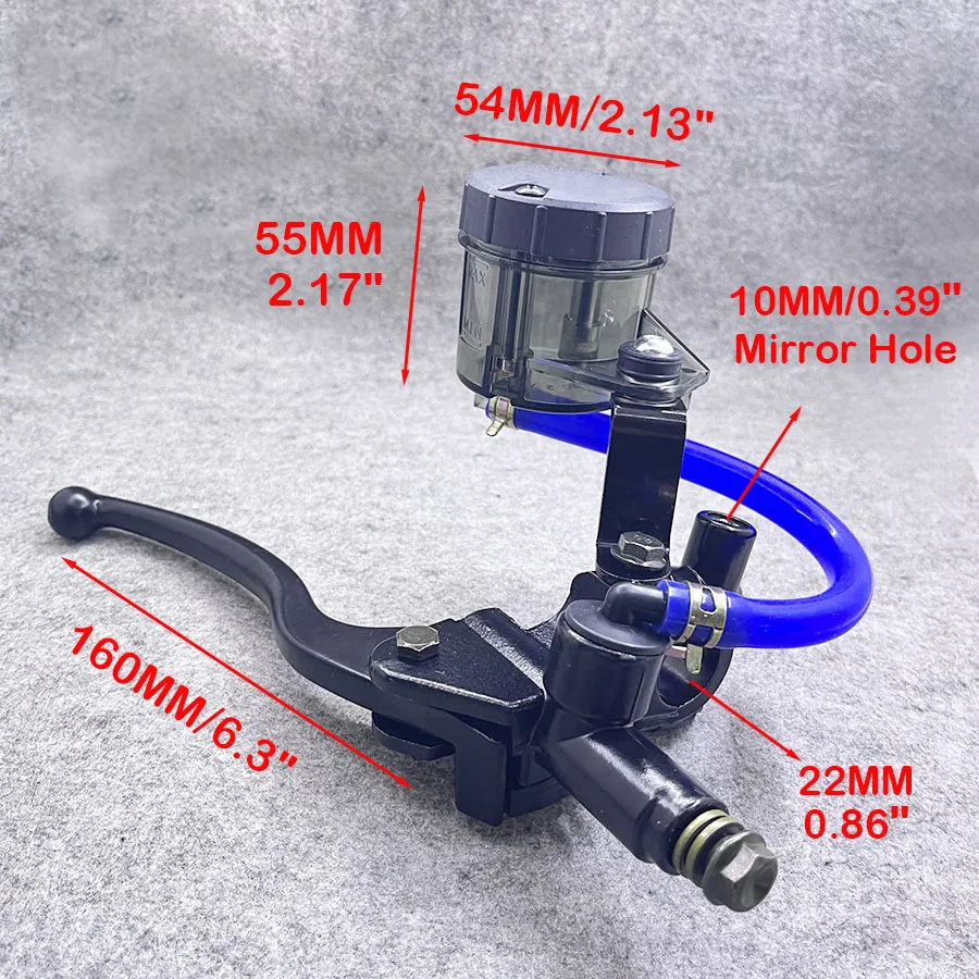 Black Universal 22MM 7/8\'\' Motorcycle Right Brake Clutch Pump Master Cylinder Lever For Choppers Cafe Racer Triumph Honda