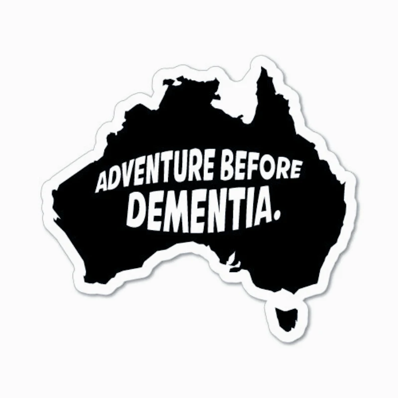 

Наклейки для украшения автомобиля ADVENTURE BEFORE DEMENTIA CAR UTE STICKER Aussie Автомобильный флаг 4x4 Забавный 15 см ПВХ KK
