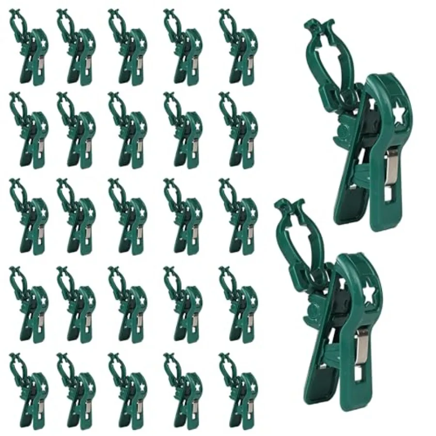 

C7 C9 Christmas Lights Spring Clips Holiday Lights Universal Quick Spring Clips for E12 E17 Weatherproof Shatterproof Clips Out