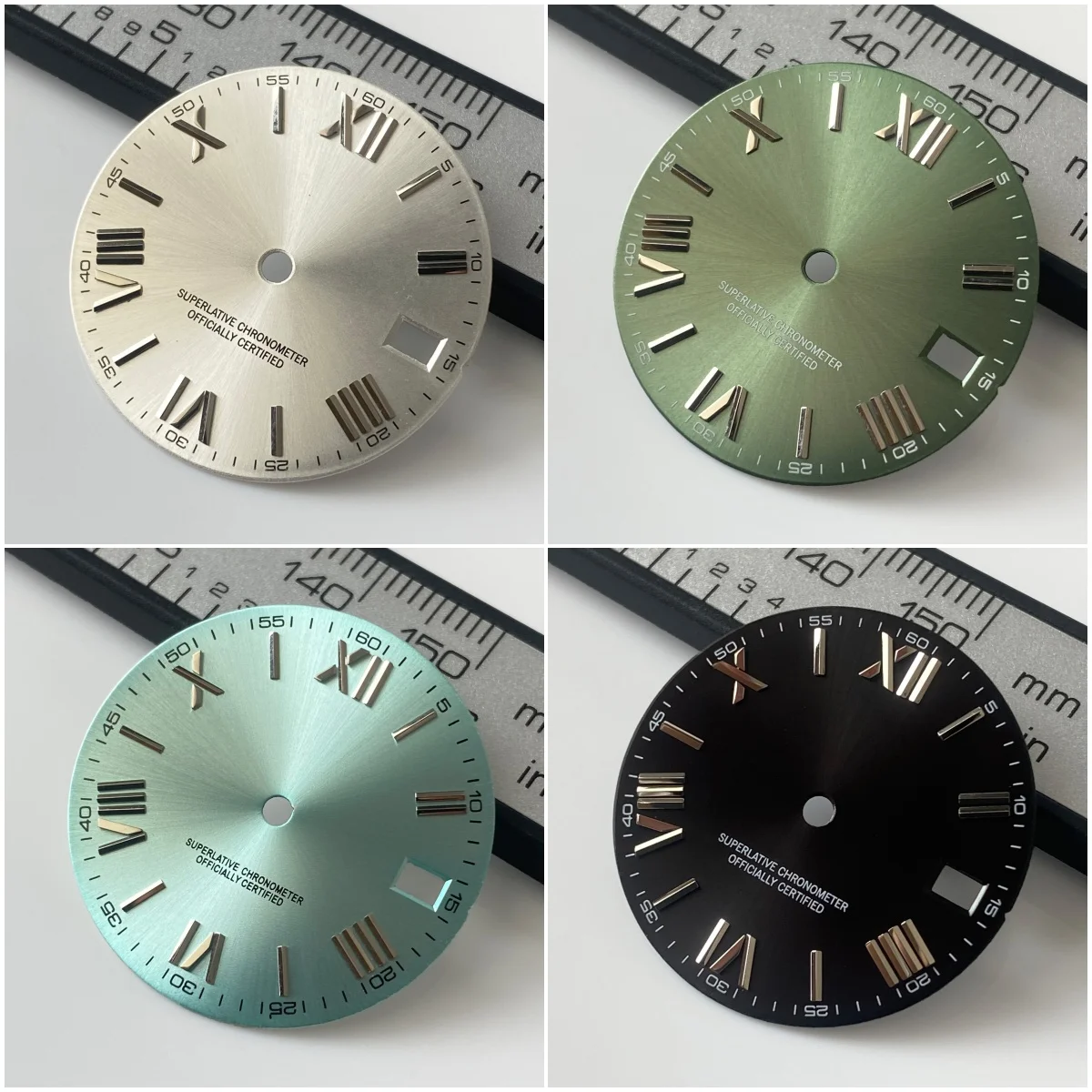 28,5 мм без логотипа, римский циферблат, подходит для NH35/NH36, японский автоматический механизм, циферблат Sunray, модификация часов, аксессуары