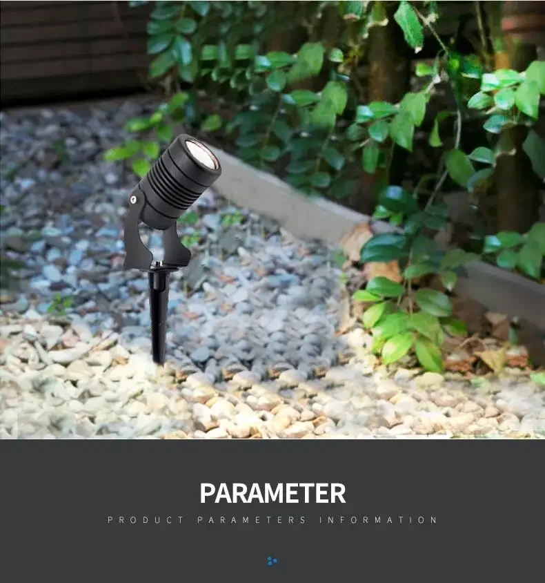 3W 7W 10W Mini Aluminum LED Spike Light IP65 Waterproof 12V 220V Outdoor Garden Yard Pathway Lawn Landscape Spotlight