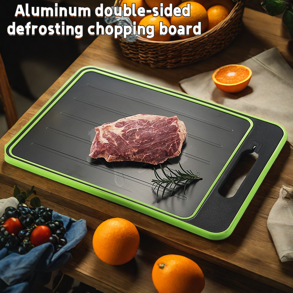  Kitchen Thawing Cutting Board Defrosting Function Physical Thawing Chopping Board Kitchen Garlic Grinding Tools Knife Sharpener
