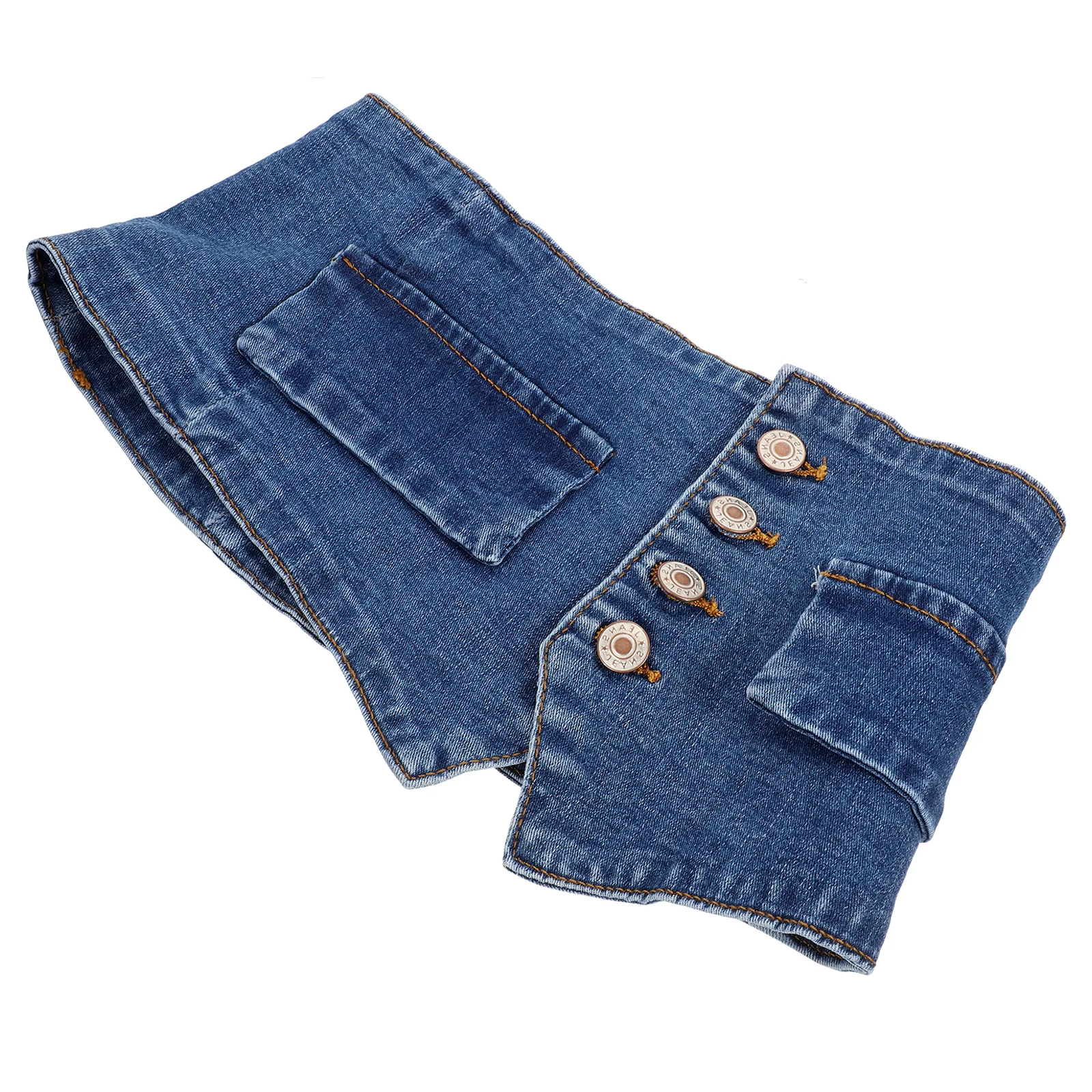 Plus Denim Cinture alla moda Corsetto Body per donna Abito con fascia in vita Miss Cowgirl