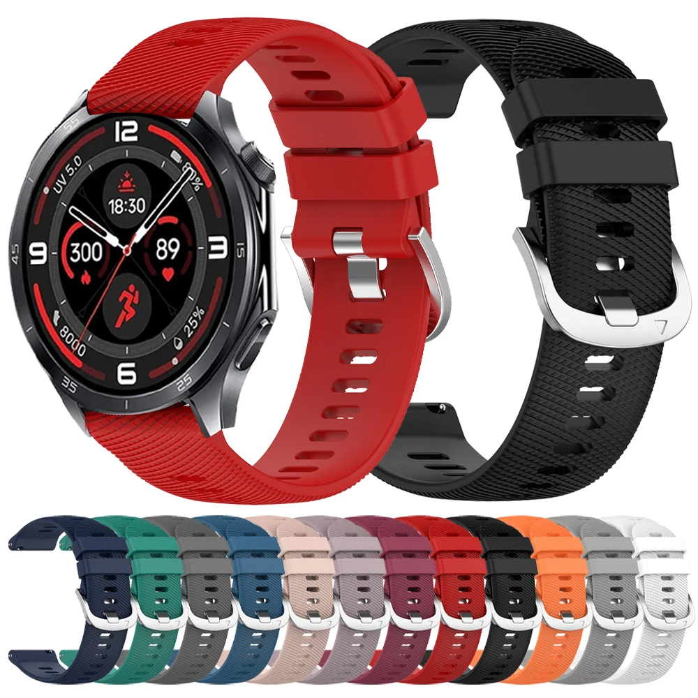 22mm Sports Strap For OnePlus Watch 3 2 2R OPPO Watch X 4 Pro OnePlus 46mm Bracelets For Realme Watch 3 2 S2 Silicone Wrist Band