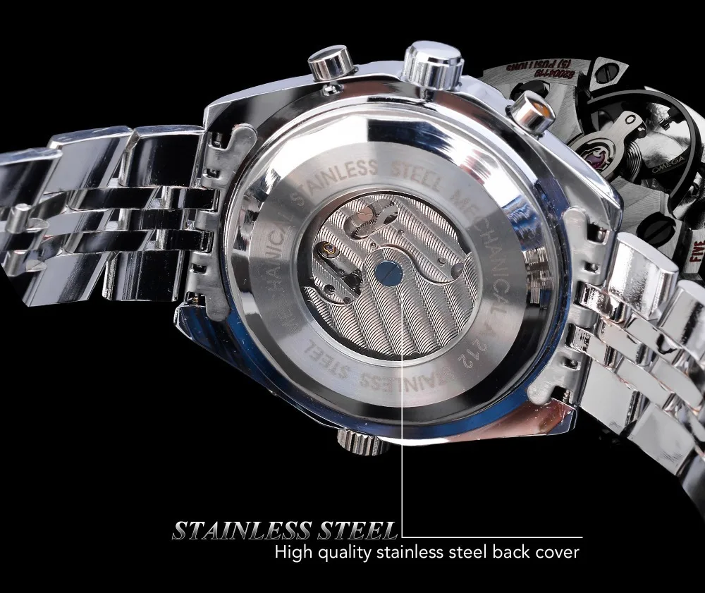 High-End Men's Watches Are a Fashionable and Practical Stainless Steel Mechanical Watch for Men, Featuring a Hollow Design and a Large Dial Its Charming and Cool Appearance Makes It Suitable for Everyday Gifts, and It Does Not Require Batteries.