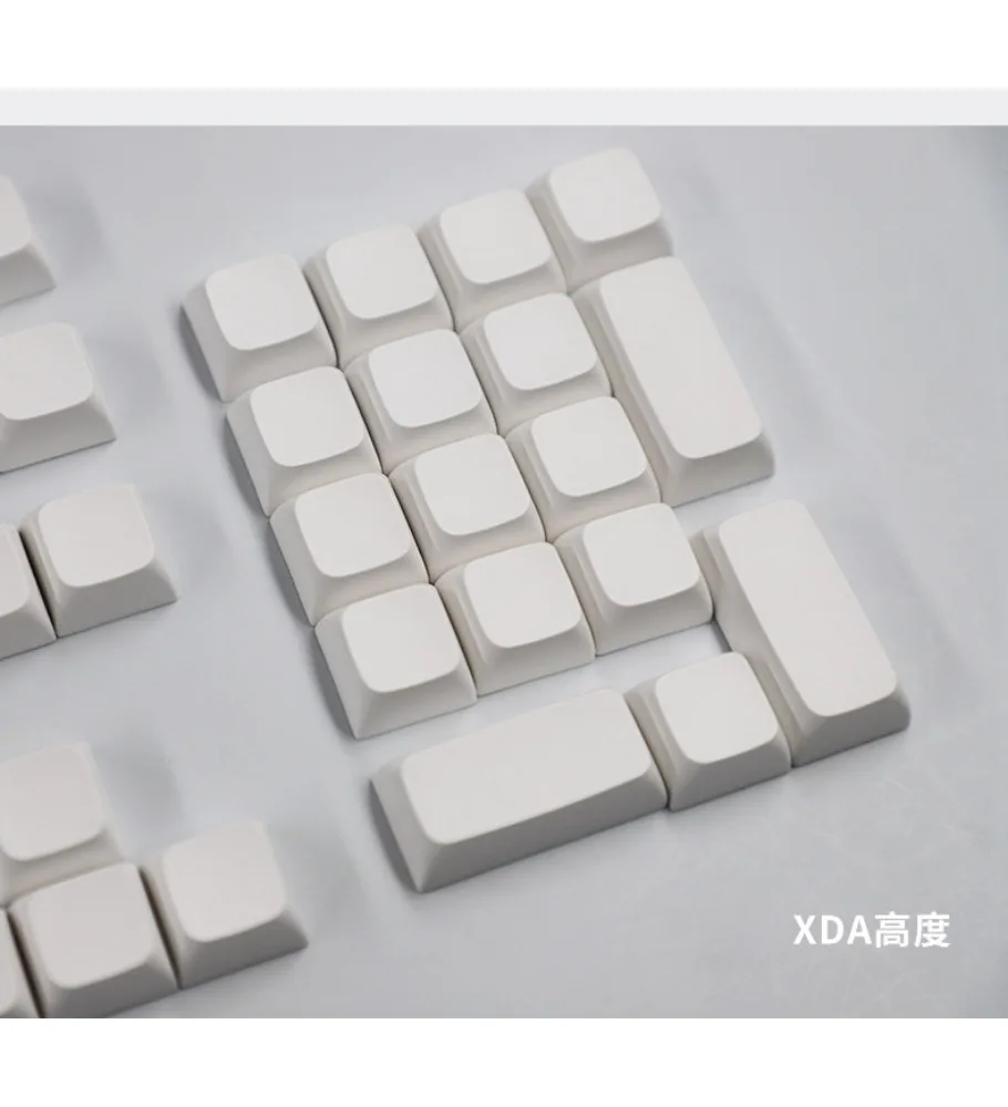 Keycap Low Shaft XDA Original NOA No Engraving Minimal White Mechanical Keyboard PBT Hot Sublimation
