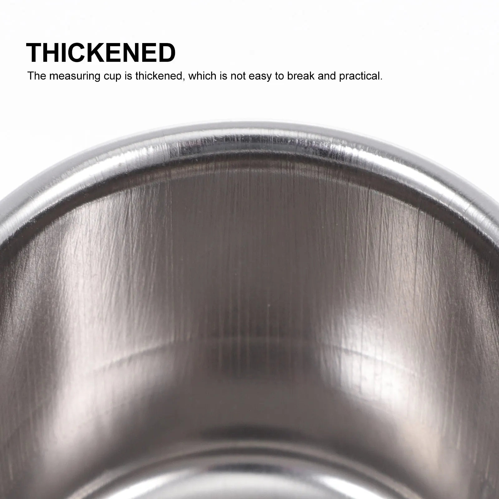 

10pcs Stainless Steel Measuring Cup Thickened Heatproof Lab Tool With Scale Medicine Measuring Jug Liquid Solid