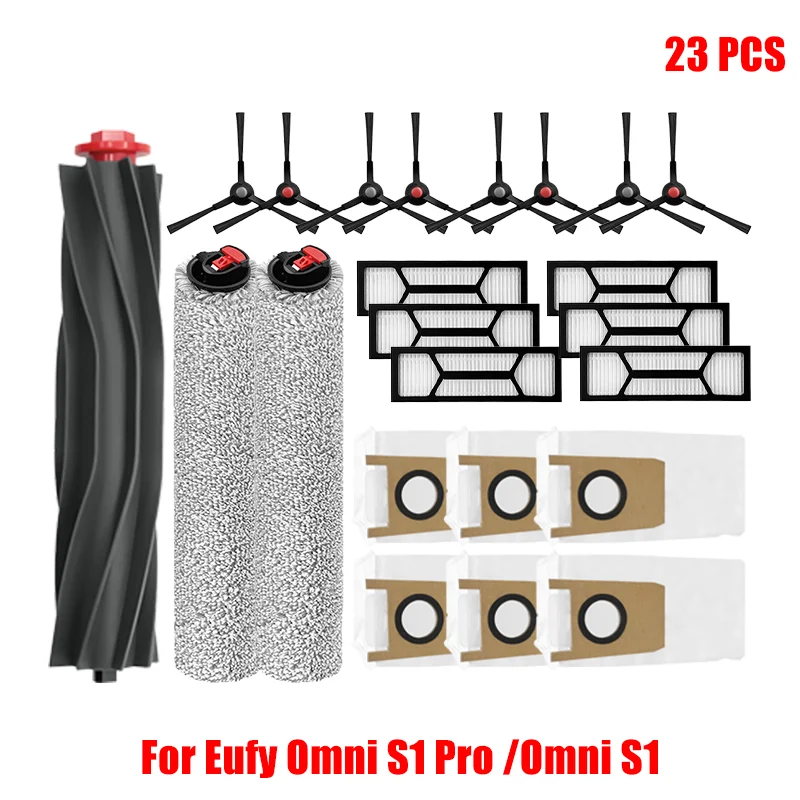 Voor Eufy Omni S1 Pro/Omni S1 Stofzuiger Onderdeel Hoofdrol Zijborstel HEPA Filter Mop Doek Stofzak accessoires