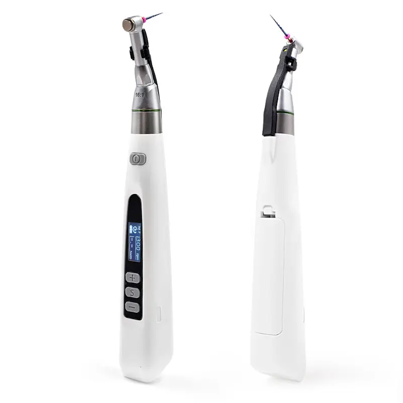 Dental Wireless Endo Motor  LED 16:1 Contra Angle with 9 Working Procedures  for Root Canal Treatment