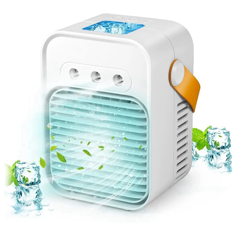 

Portable Air Conditioner, Cordless Personal Air Cooler Evaporative With 3 Speeds 7 Colors, Air Cooler For Room Office