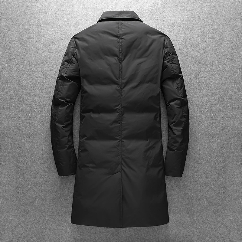 mens Single Breasted thicken warm parkas Men's Fashion Down Jacket Middle-aged Dad Middle-aged down jackets men winter jacket