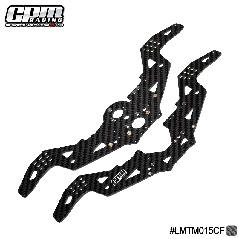 GPM Carbon Fiber Chassis Side Panels for LOSI 1/18 Mini LMT Part Number LOS211052 - Racing Car Accessory