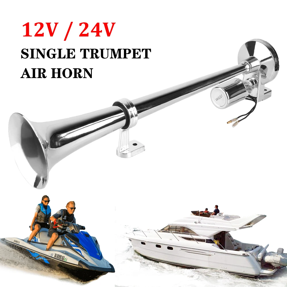 

24 В 12 В лодка воздушный звуковой сигнал однотрубный супер громкий динамик 10000 дБ мотоцикл модификация усилитель автомобильные трубы моторная лодка громкоговоритель DIY