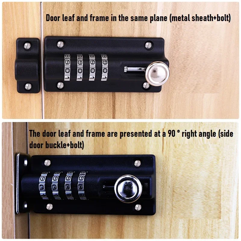 Password Bolt Lock Outdoor Waterproof Door Buckle Wooden Door Safety Locks Anti-theft Password Lock Buckle Digital Door Lock