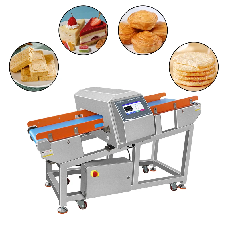 Smart Digital Food Metal Detector Machine With Touch Screen Control Automatic Inspection and Reject Function