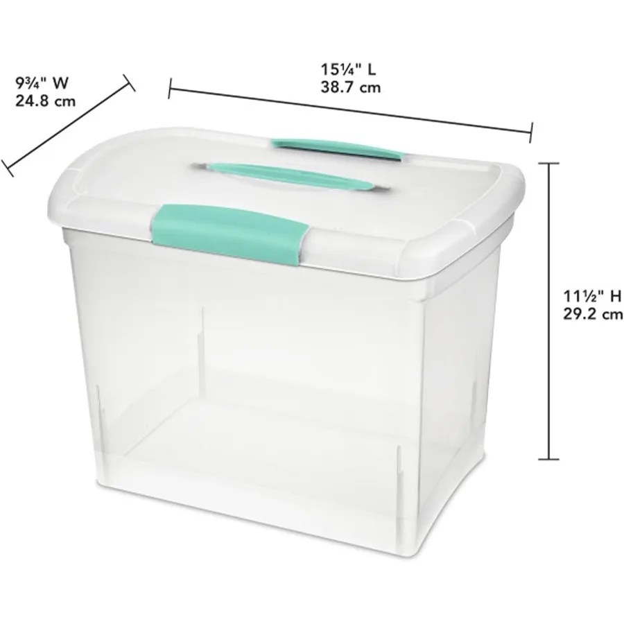 Nesting ShowOffs™, Clear Bin w/Latch Lid and Handle