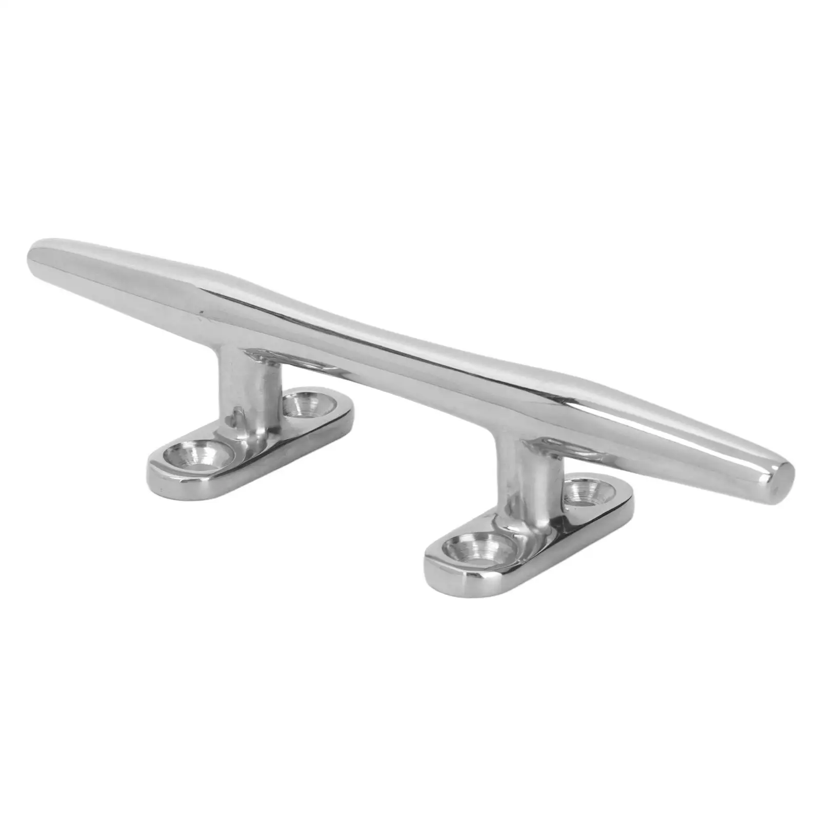 

Stainless Steel 316 Open Base Cleat - Polished Marine Mooring Accessory for Yachts & for waterwheels