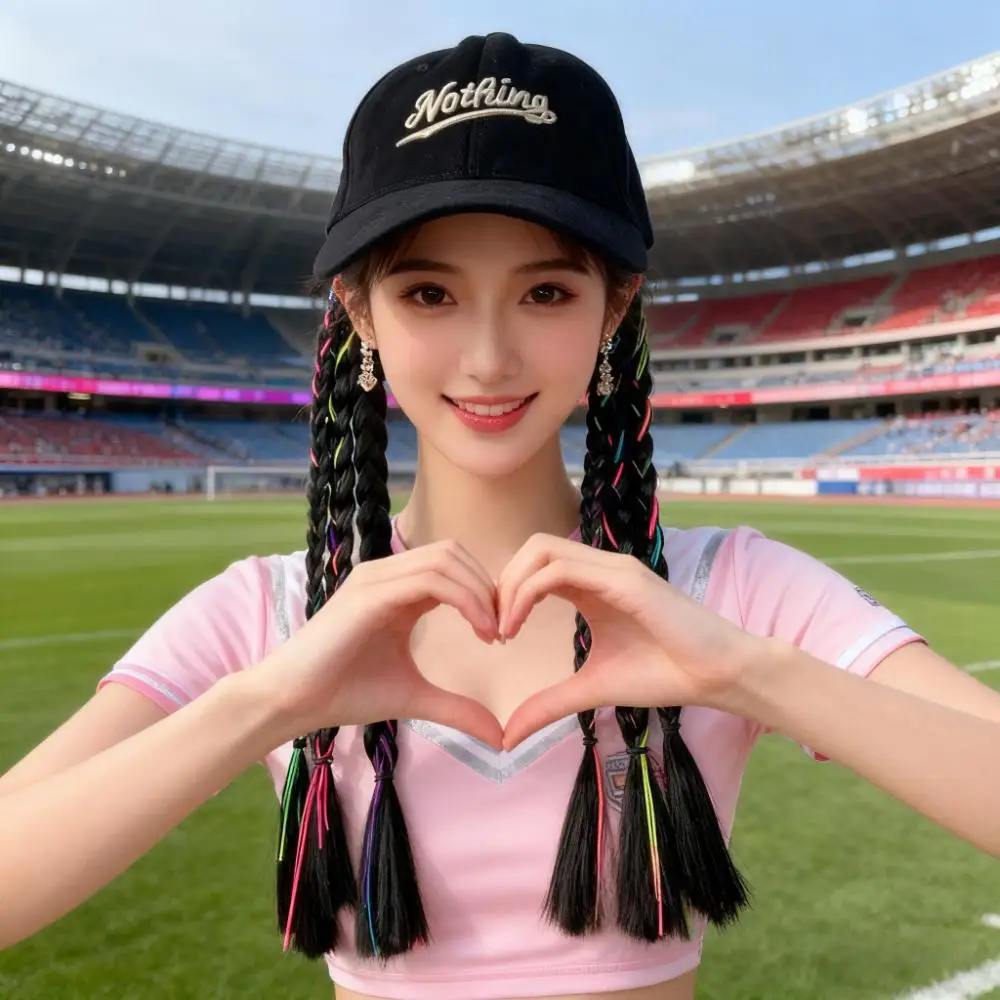 

must be translated as Fried Dough Twists Original: Hat wigs braided wigs, fashionable braids, braided wigs, synthetic wigs