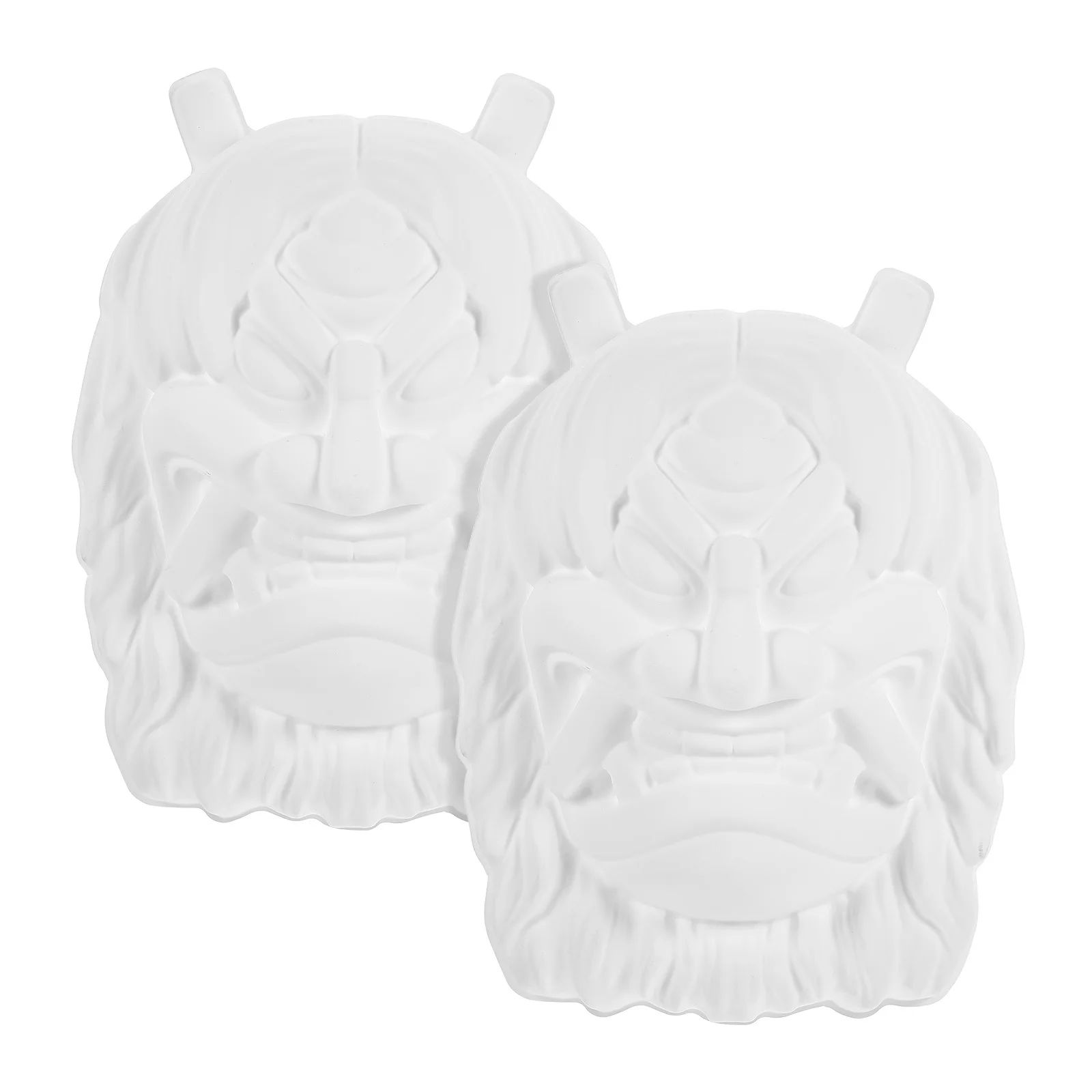 2 stuks ongeverfd DIY blanco PVC-maskers voor Halloween Party Masquerade Decor DIY blanco masker ongeverfd masker