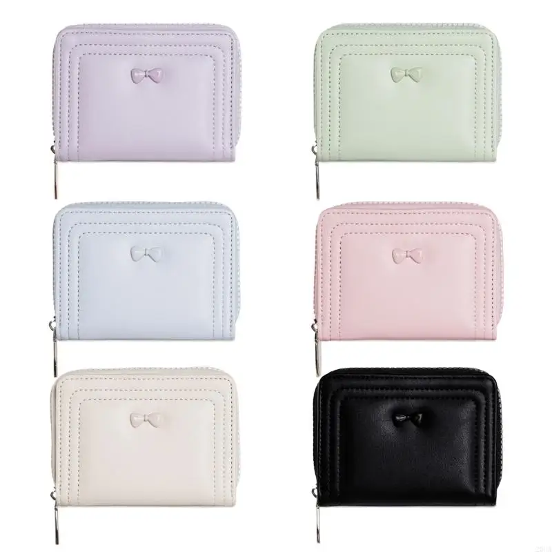 

Wallets for Women Girls Card Holder Ladies Bifold Wallets Pu Leather Clutch Purses Compact Wallets Simple Short Wallets 20CA