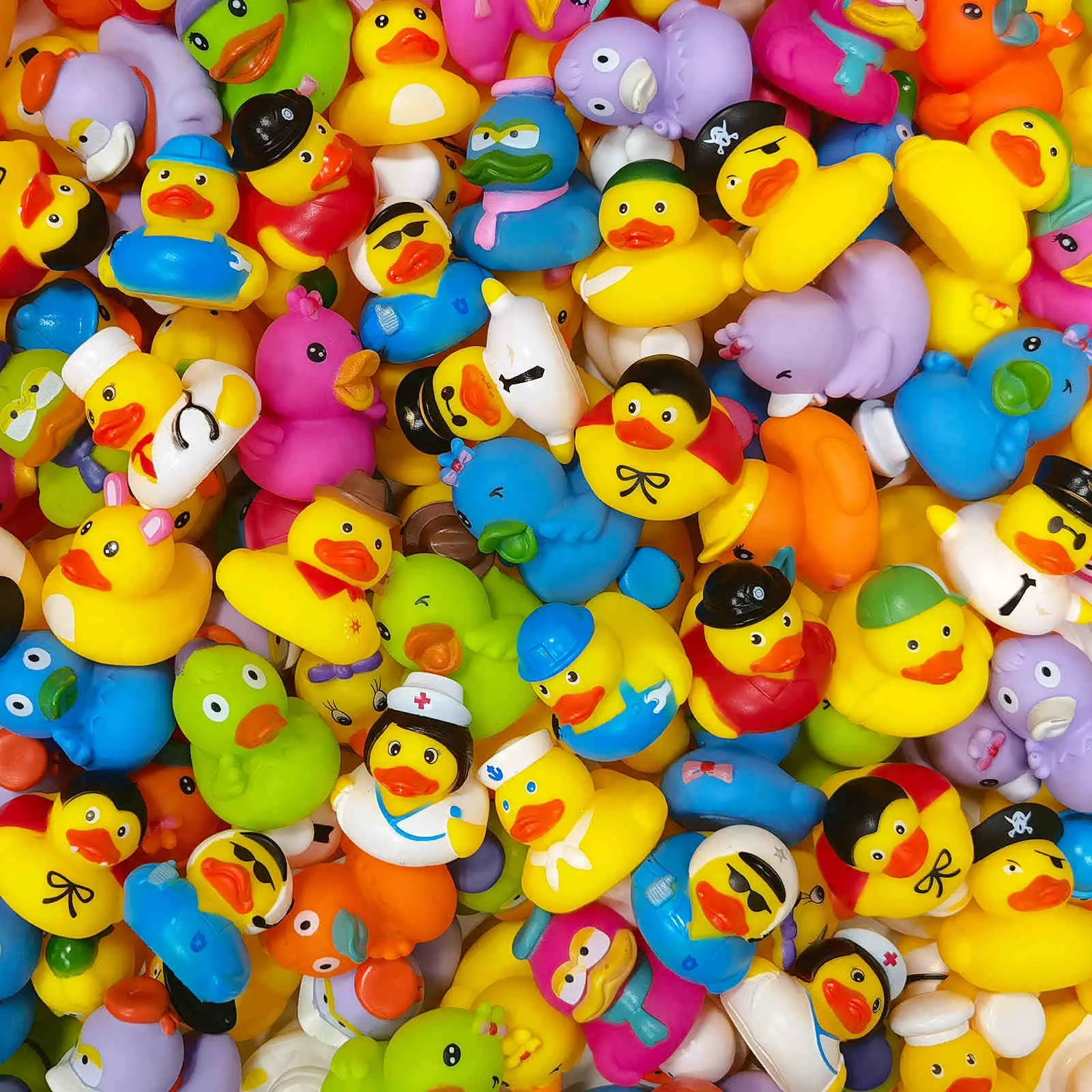 Rubber Ducks in Bulk,Assortment Duckies for Jeep Ducking Floater Duck Bath Toys Party Favors