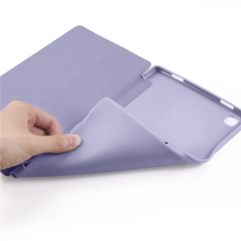 For Oppo Pad Air 2022 Case 10.36 inch Tri-Folding Stand Soft Silicone Back Magnetic Tablet Shell for Oppo Pad Air Cover + Pen