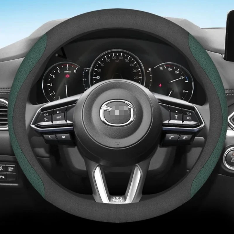 

for Mazda 2 sedan 2011-2020 2021 2022 2023 Car Steering Wheel Cover PU Leather Non-slip Auto Accessories