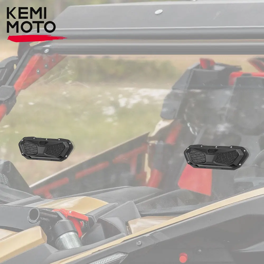 

KEMiMOTO UTV Windshield Roof Vent Install Kit Defrost Defog for Can-am Maverick X3 Compatible with Polaris RZR for John Deere