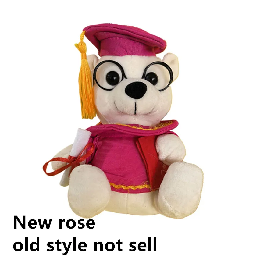 1pc 18cm Nette Graduate Dr. Bär Capybara Plüsch Spielzeug Gefüllte Bär kawaii Spielzeug Lustige Abschluss Geschenk Hause dekorieren – Detail 1