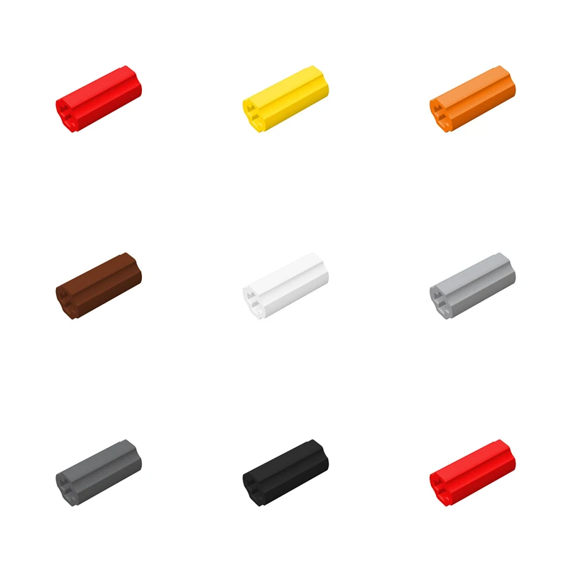 

100pcs 59443 6538C Axle Connector 2L Smooth with X Hole for Building Blocks High-Tech DIY MOC Compatible Toy Accessories