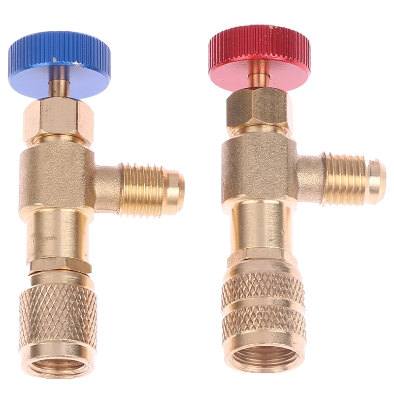 Airconditioning Fluoridering Veiligheidsklep R410 Koelmiddel Vullen Klep Koeling Schakelaar R22 Koper Adapter Tool