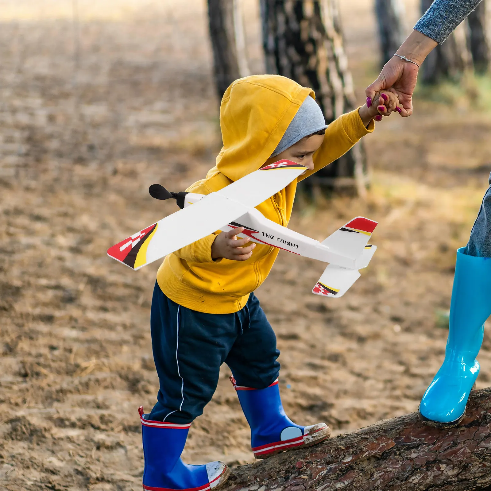 

Rubber Band Powered Foam Glider Airplane Balsa Aircraft Outdoor Flying Plane Rubber Band Powered Airplane