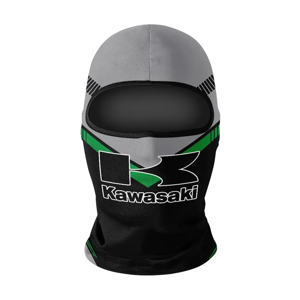 New Kawasaki Bike Ice Silk Head Cover, Motorcycle Sunscreen Mask, Motorcycle Helmet Head Cover