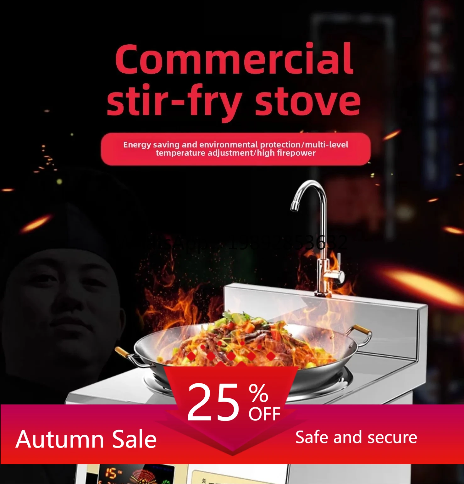 

Commercial Induction Cooker Hotel Desktop Concave Stir-Fry Electromagnetic Cooker Single Eye Stir-Fry Cooker