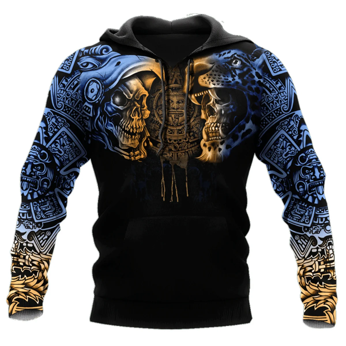 

Mexico AZTEC EAGLE JAGUAR WARRIOR Skull Tattoo 3D Unisex Hoodie Men Sweatshirt Streetwear Zip Pullover Casual Jacket Tracksuits