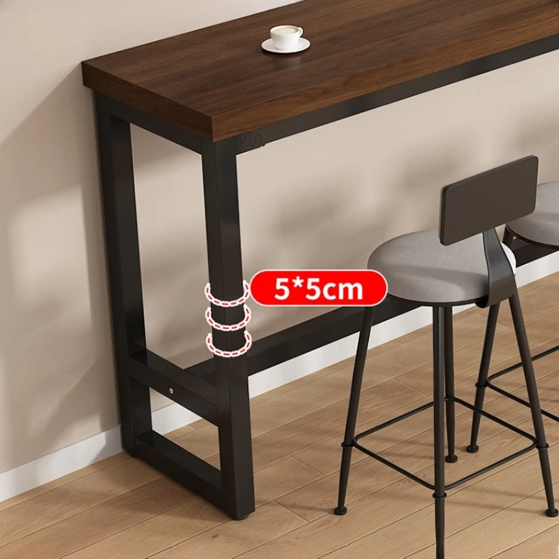 Tavolo da bar alto di lusso leggero per il tempo libero domestico tavolo lungo stretto sedia divisoria soggiorno moderno ووSet sala da pranzo